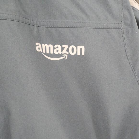 NEW Amazon Prime Driver Men's 2XL  Parka Coat Hooded Winter Luly Yang Reflective - Picture 6 of 14